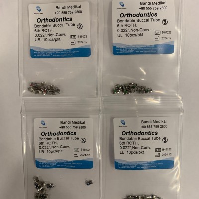 Buccal Tube 6th ROTH 0,22 UR,UL,LR,LL 10 pcs
