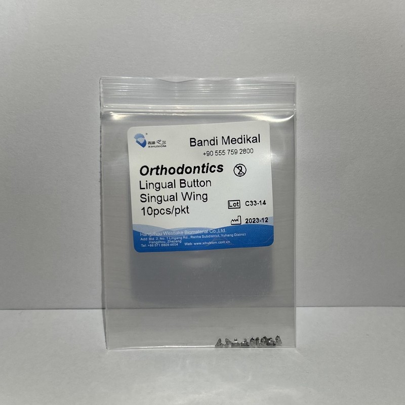 Lingual Button Singual Wing 10lu paket
