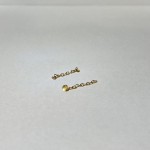Lingual Button Chain Gold - 10lu paket