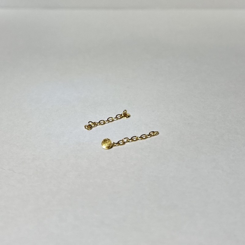 Lingual Button Chain Gold - 10lu paket