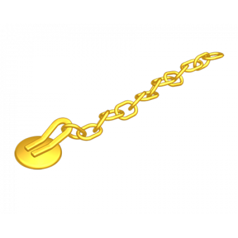 Lingual Button Chain Gold - 10lu paket