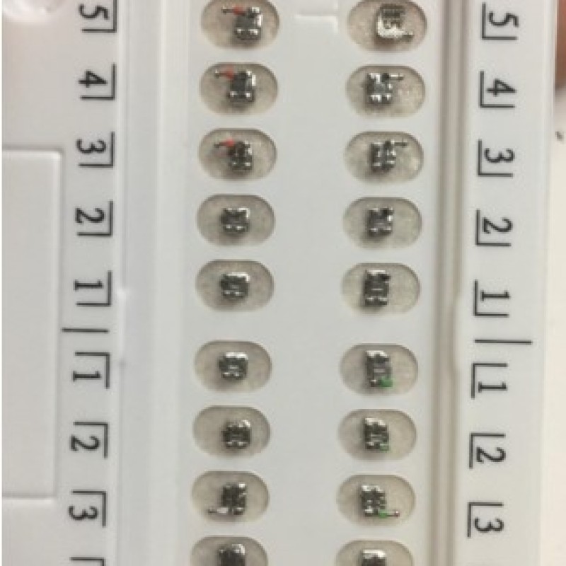 Mini Metal Braket Roth 0.22  5 li set