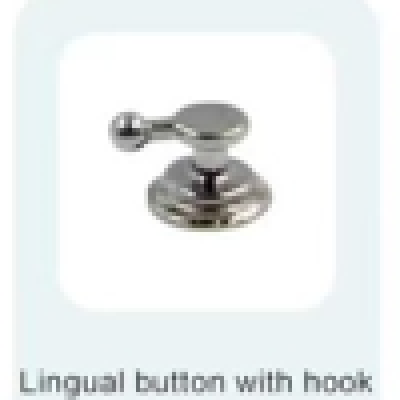 Lingual Buton Düz Hooklu